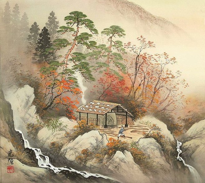 [60P]风和物语-描绘日本乡村生活油画...