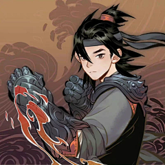 界面好难做采集到国风黑描边人物