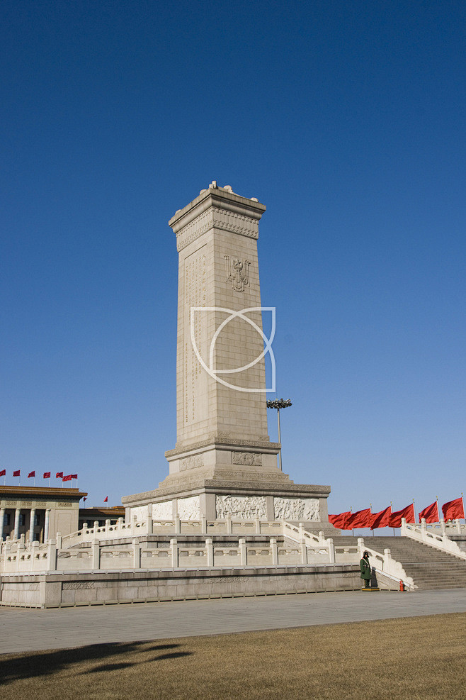 北京天安门广场上的人民英雄纪念碑