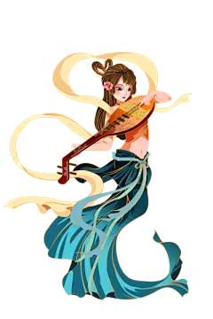 【米图网-52mitu.com】敦煌 飞天 仙女 神话 人物 手绘 传说国风敦煌