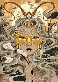 生肖花语人物篇【插画合集】插画设计