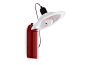 LED adjustable wall lamp STILNOVO - LAMPIATTA WHITE/RED by In Stock