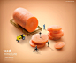 20款食物汉堡果蔬微距模型合成后期创意广告海报PSD分层设计素材 - 平面素材下载