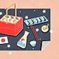 Going on a picinc : Here are some illustrations for COSMO magazine.Have a good time with your family and plan a picnic in the park.