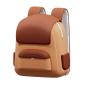 Female Backpack  3D Icon