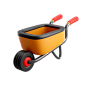 Wheelbarrow 3D Icon