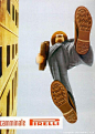 1948年的海报（Poster ad for Pirelli rubber soles, by Ermanno Scopinich）  ​​​​