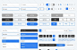 flat ui elements, buttons and more