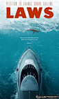 创意大海背景海报构图 鲨鱼轮船 鲨鱼海报 轮船海报 大海海浪 深海 高档英文合成宣传单