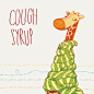 Cough Syrup Character Vector Graphic