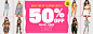 50% off end of season style. use code: 50OFF