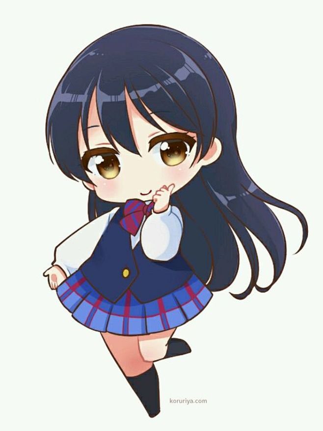 动漫二次元同人lovelive园田海未q版萌