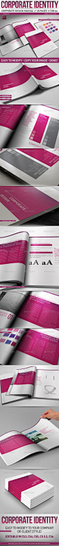 Corporate Design Manual Guide DIN A4 // 28 Pages - GraphicRiver Item for Sale