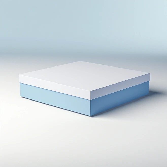 The box is white and...
