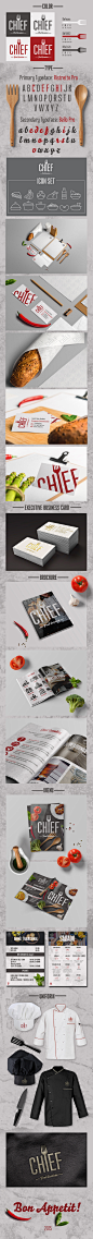 Brand Identity for CHIEF Food Services : CHIEF is a mexican project specialized on food servises. 