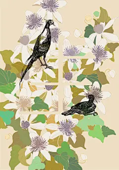臺灣原生力量的繁體字設計 – 飛繁臺灣特有種花鳥字設計創作:「春生」