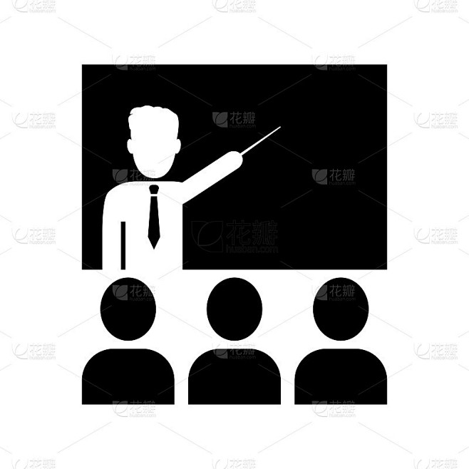 向量图像教师图标。
