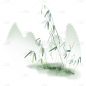 中国风植物贴纸-竹子