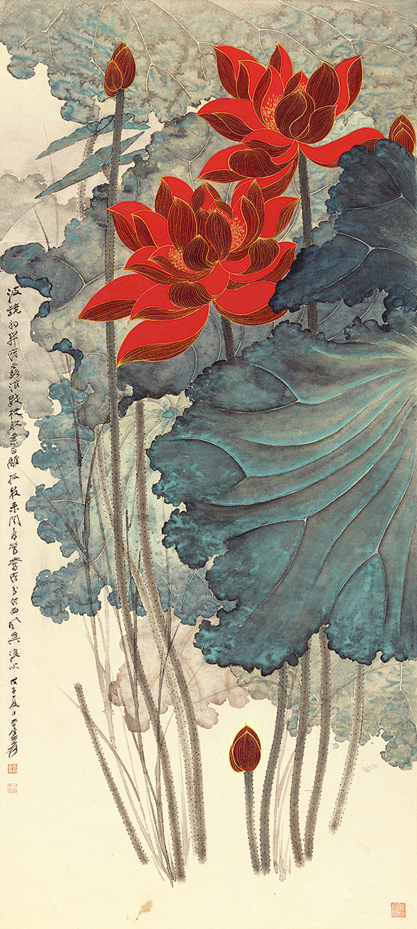张大千：金线莲