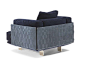 Fabric armchair with armrests CAMPUS | Armchair by Natuzzi Italia_2