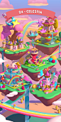 This may contain: the game has many different stages to play