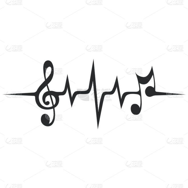 手绘-音符元素贴纸SVG-4