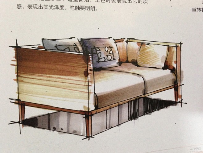 各种椅子沙发马克笔表现－单体