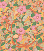 doodle Digital Art  seamless pattern floral pattern textile pattern design  surface textile design  print