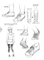 #绘画学习# 给大家分享一组各式日漫风格的眼睛，发型，表情，鞋子，服装绘画参考教程。收了画起来，转给需要的小伙伴们吧！