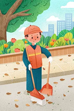 五一节日劳动节插画宣传海报