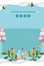 蓝色矢量创意招聘海报背景_新图网ixintu.com
