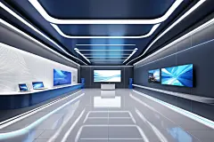 智慧科学现代科技展厅摄影图