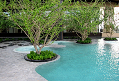 古兰景观设计采集到GULAN古兰景观  水元素（水池、静水面、泳池、喷泉）