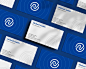 Float business card pattern with shadow overlay mockup Premium Psd