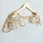 Gold Sequined Bridal Capelet Shoulder Harness Wedding Cape