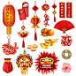 Chinese new year set Free Vector