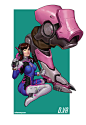 D.VA, xin qi : Overwatch Fanart