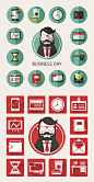 Business Day. Icons. on Behance