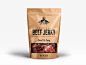 Sweet Jerky snack jerky meat packaging design mockup