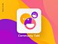 Community Talk App Icon app icon dailyui005 dailyui mobile application mobile icons logo art design