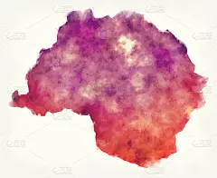 尼泊尔巴格马蒂行政区水彩图