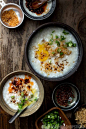 A recipe for a simple, comforting and creamy congee, that is easy to make, and super comforting for days when you're feeling ill and need something nourishing to eat or when you're just craving it! #recipe #chinesefood #comfortfood #congee