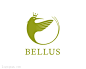标志说明：新成立的英国BELLUS服装品牌标志设计欣赏。BELLUS是一家新成立的服装公司，生产产品包括帽子，T恤，牛仔裤和鞋子。设计采用一只蜂鸟作为标志形象。