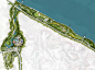 PSD境外高清滨江湿地公园-城市生态公园分层景观平面图