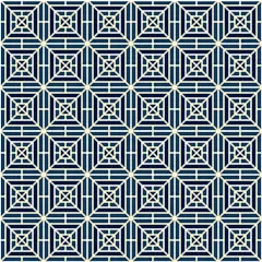 简约蓝手绘新中式日式底纹矢量素材