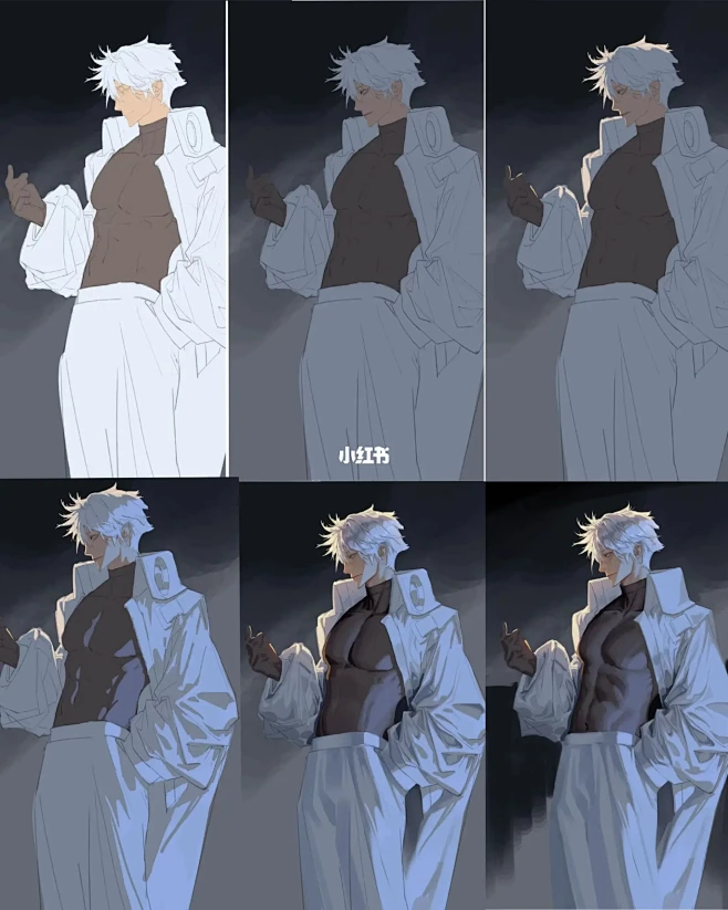 人体上色步骤 希望对你有用