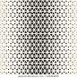 Vector seamless pattern. Modern stylish texture. Repeating geometric tiles from triangles. Monochrome grid with thickness which changing towards the center