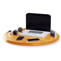 Office desk 3D Illustration