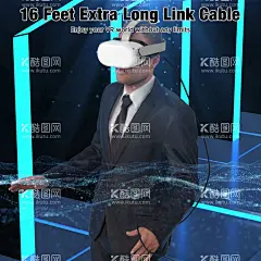 VR线场景图亚马逊海报广告  - 源文件下载【酷图网】VR线场景图,亚马逊海报,广告图,细节特写,TYPEC接口,支持笔记本