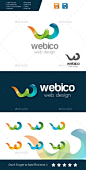 Webico Web Design - Letter W Logo Template Vector EPS, AI. Download here: http://graphicriver.net/item/webico-web-design-letter-w-logo/11373646?ref=ksioks: 